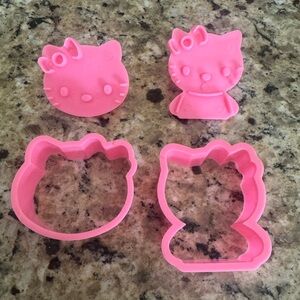 Pink Hello Kitty Cookie Cutters 2.5"-3" small